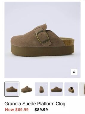 Cushionaire Granola Platform Clogs — Size 7.5 **NEW**